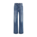 Blue Cotton Relaxed Fit Jeans