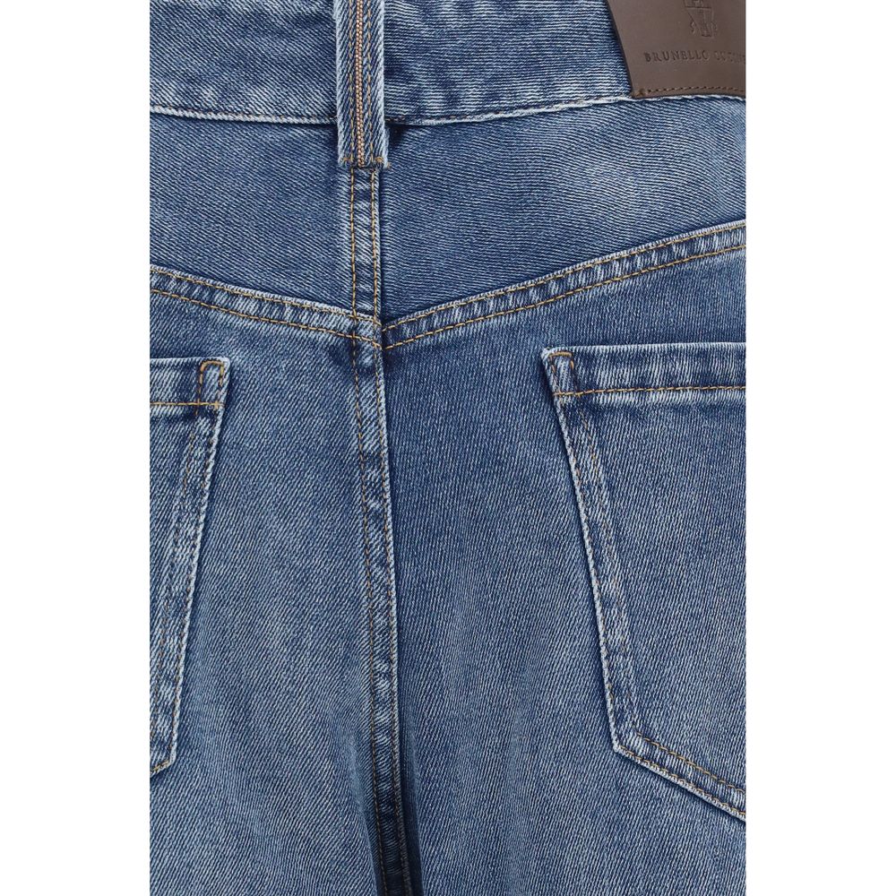 Blue Cotton Relaxed Fit Jeans