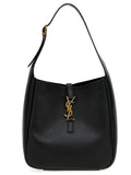 Black Calfskin Shoulder Bag