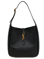Black Calfskin Shoulder Bag