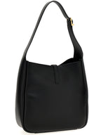 Black Calfskin Shoulder Bag