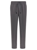 Gray Wool Casual Pants