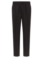 Brown Wool Casual Pants