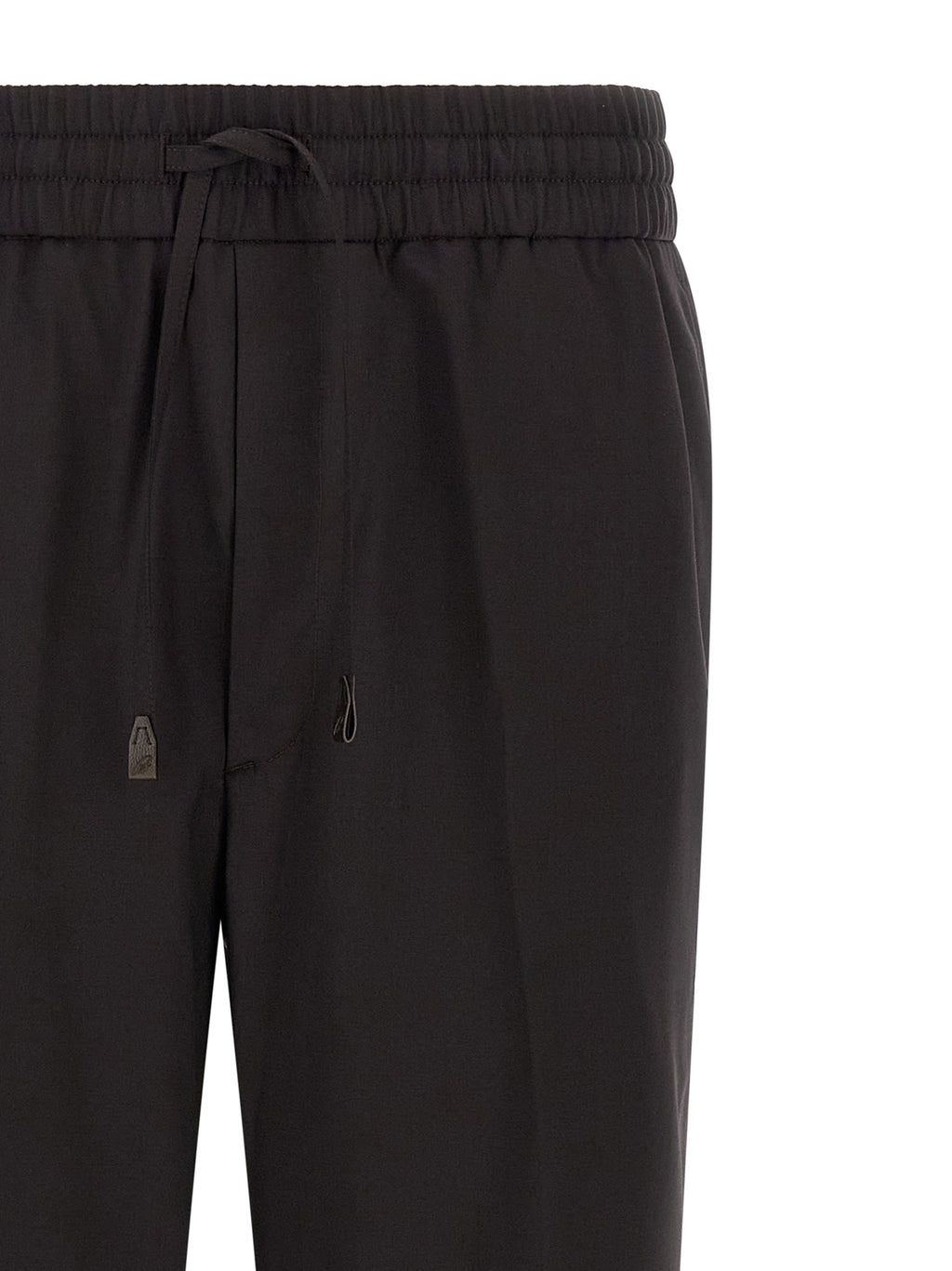 Brown Wool Casual Pants