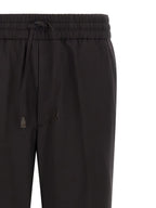 Brown Wool Casual Pants