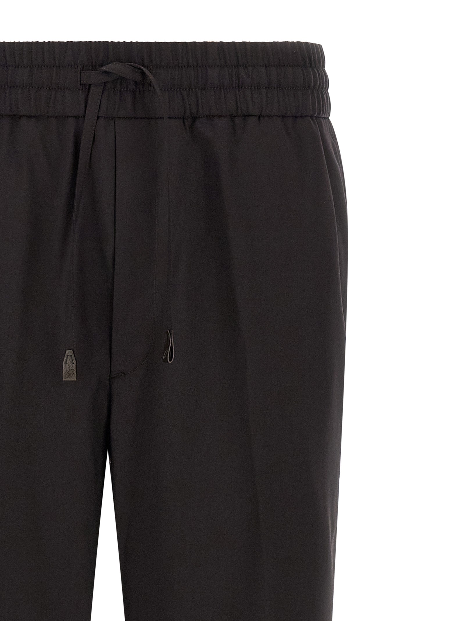 Brown Wool Casual Pants