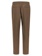 Brown Wool Casual Pants