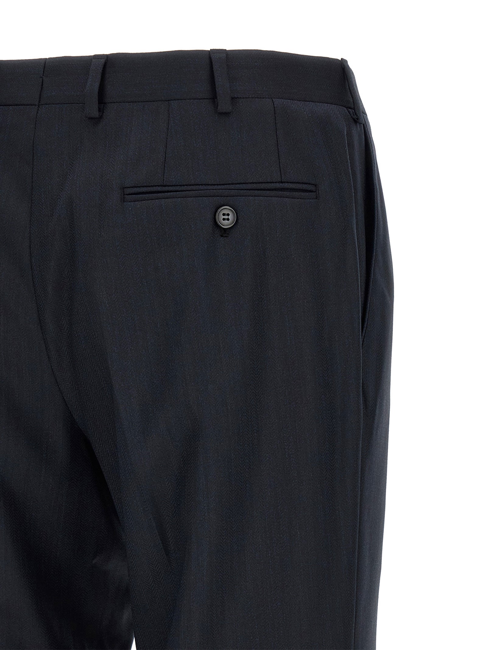 Blue Wool Two-Piece Suit