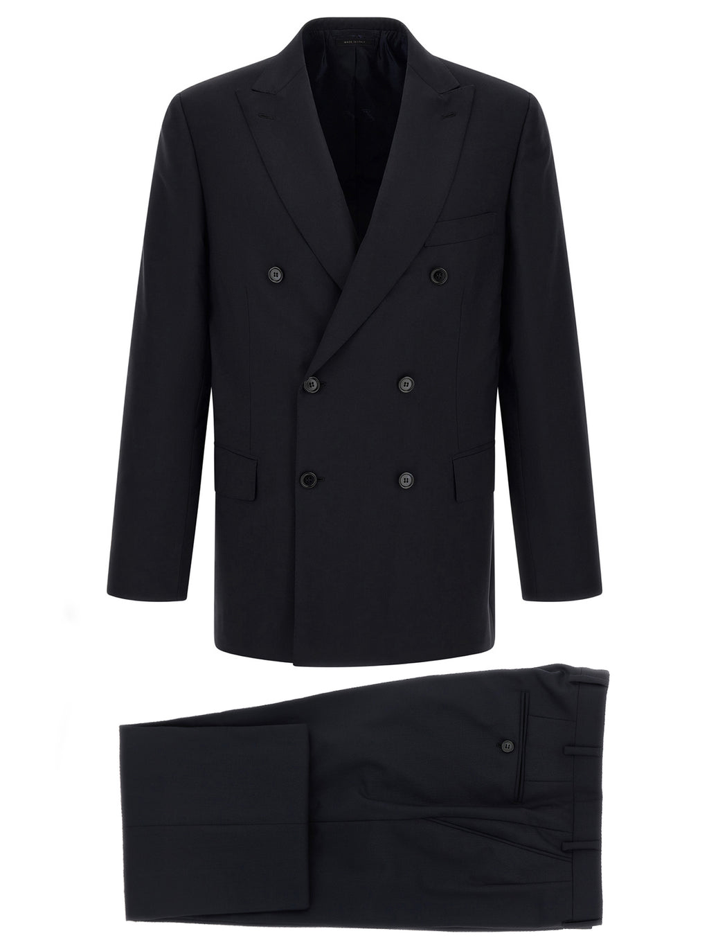 Blue Wool Two-Piece Suit
