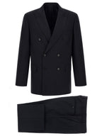 Blue Wool Two-Piece Suit