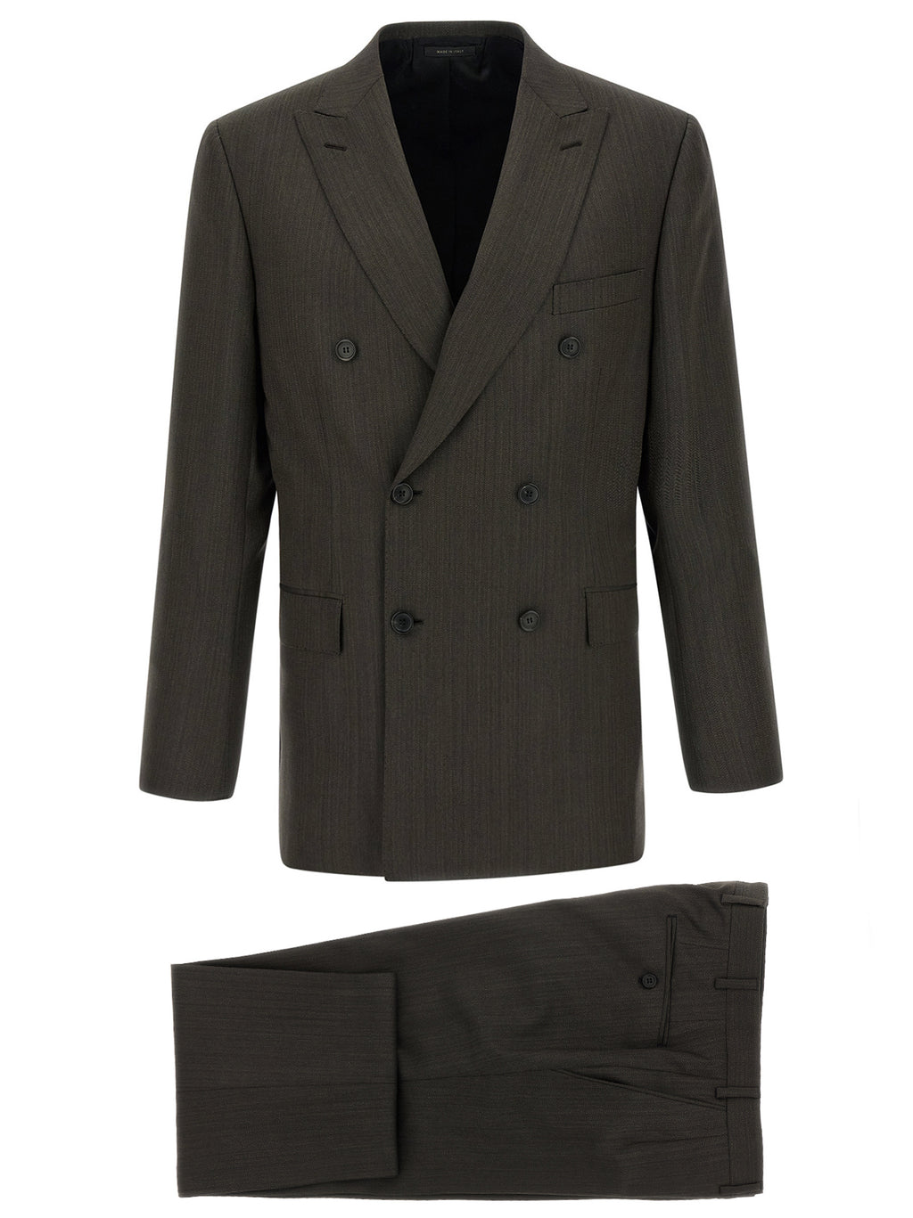 Brown Wool Two-Piece Suit