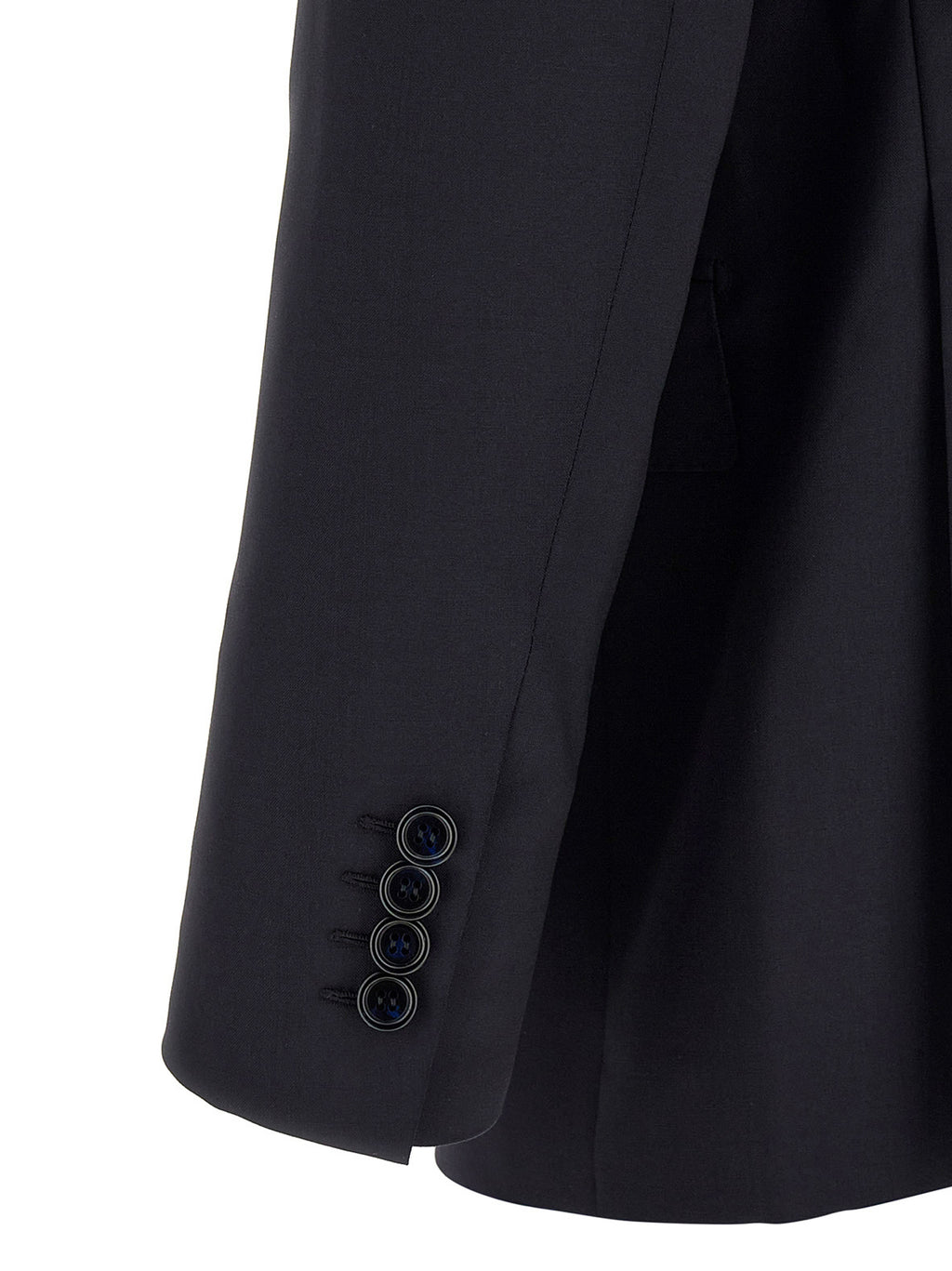 Blue Wool Two-Piece Suit