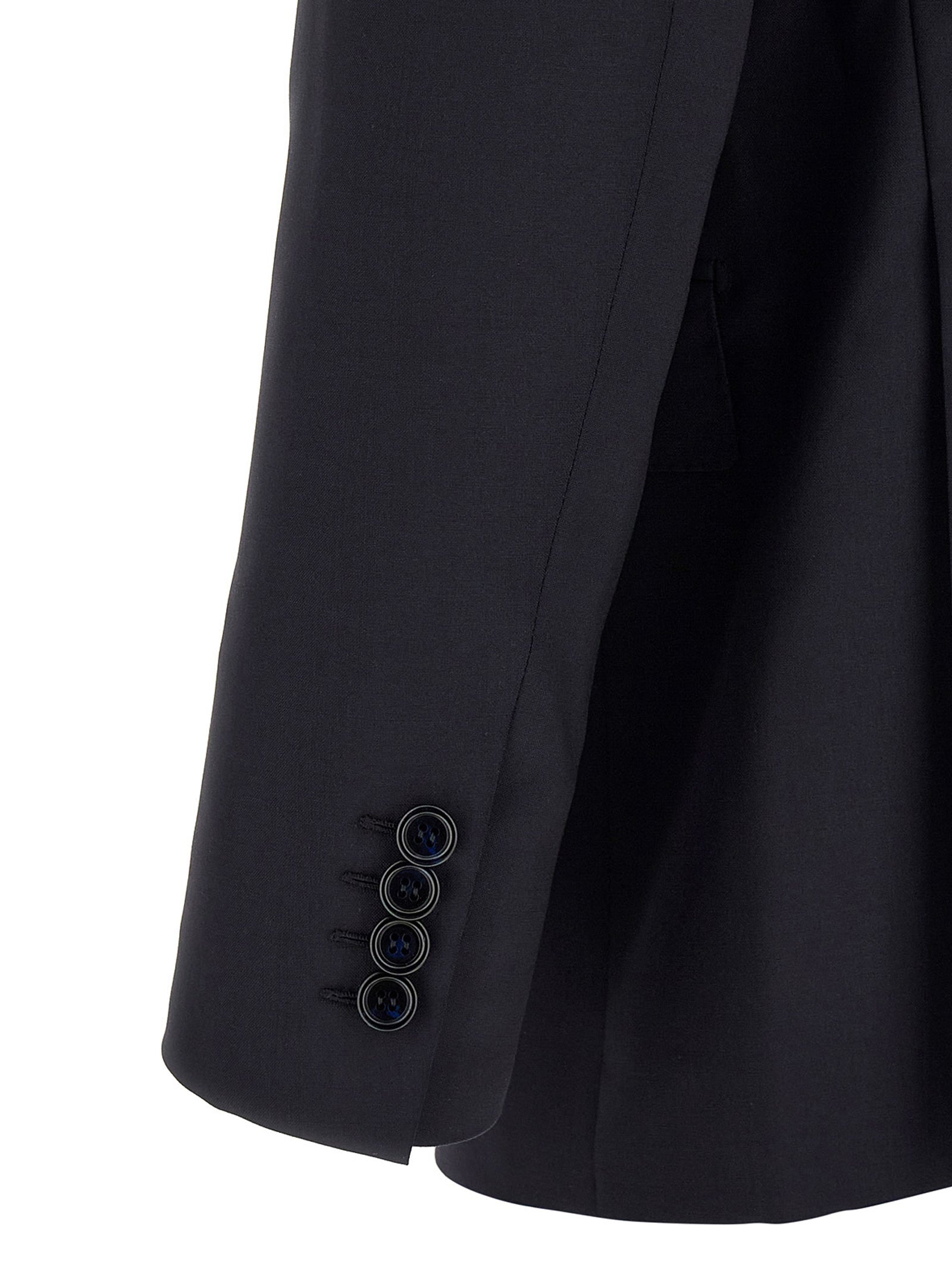 Blue Wool Two-Piece Suit