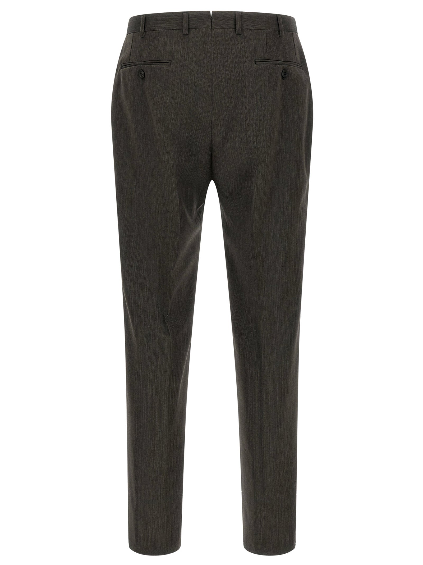 Brown Wool Two-Piece Suit