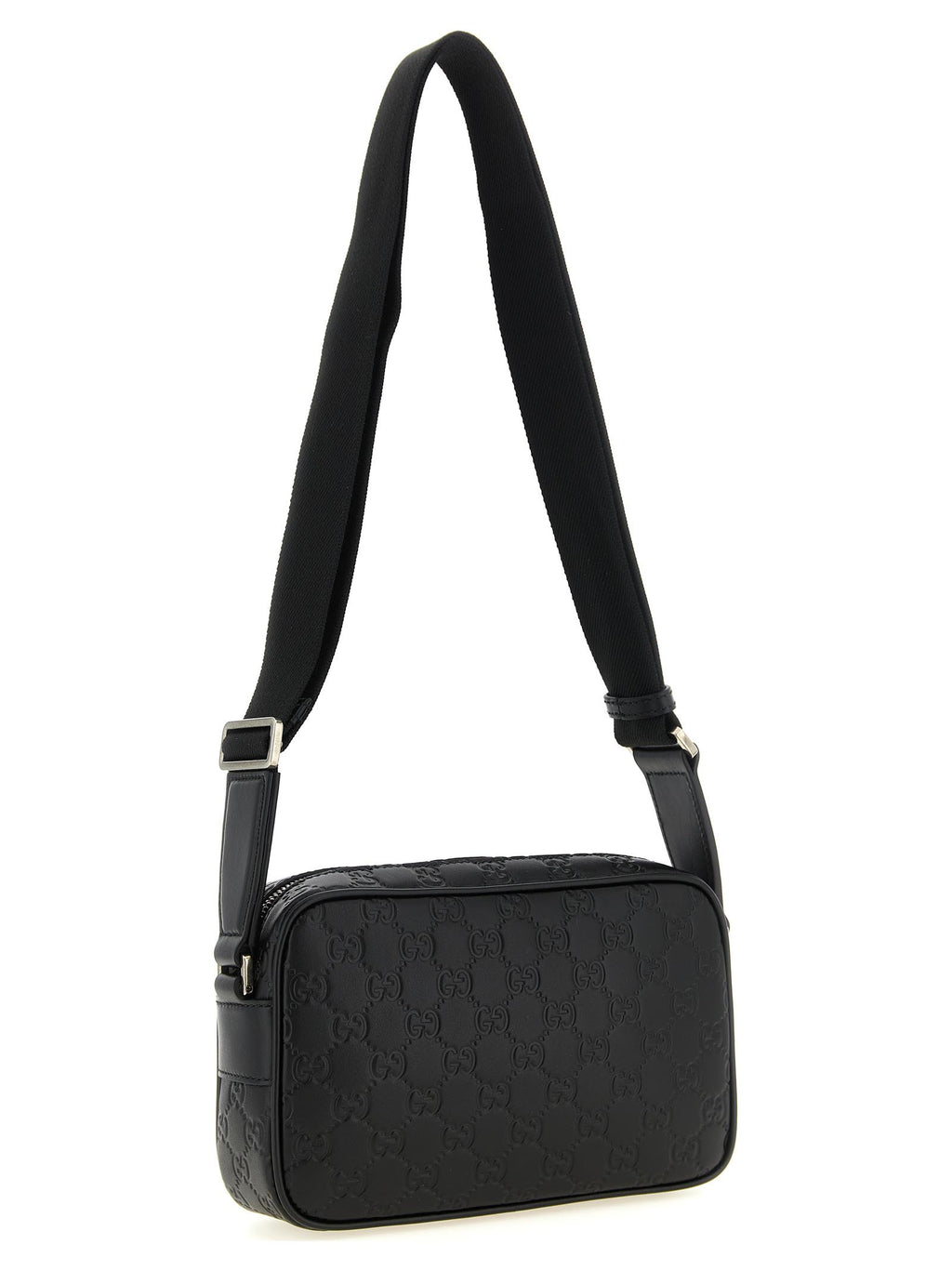 Black Calfskin Crossbody Bag