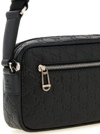 Black Calfskin Crossbody Bag