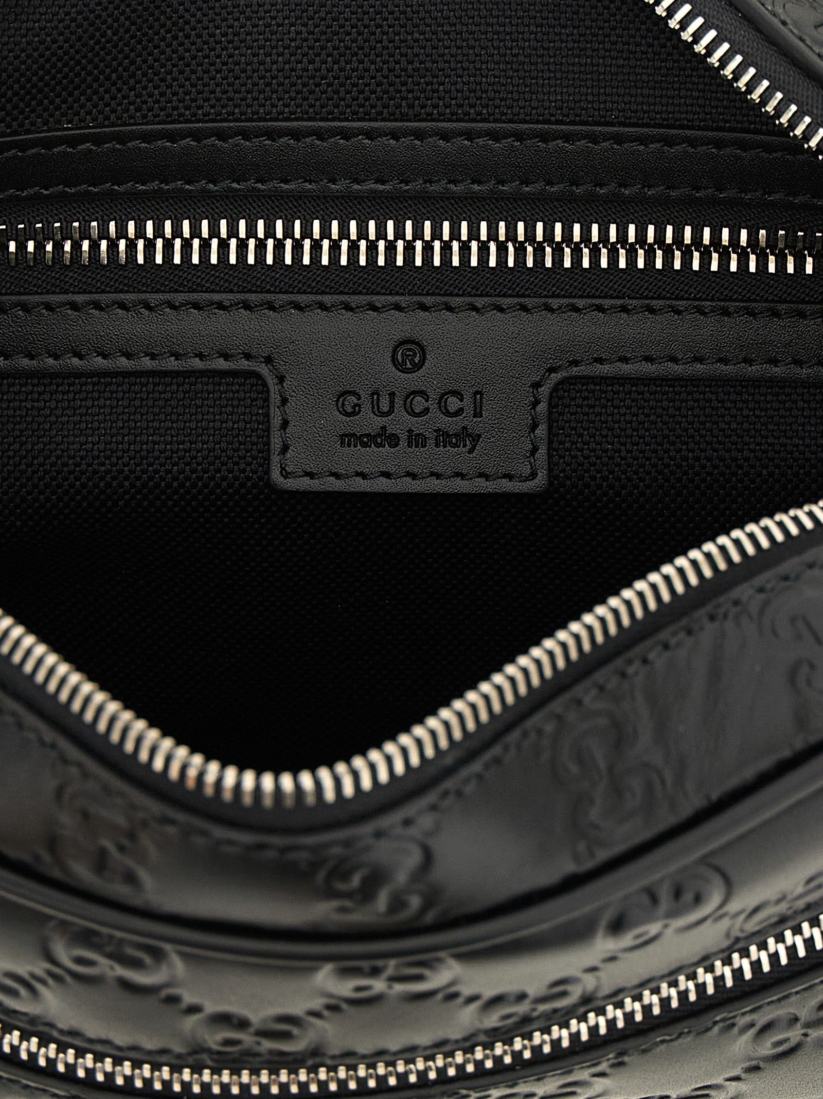 Black Calfskin Crossbody Bag