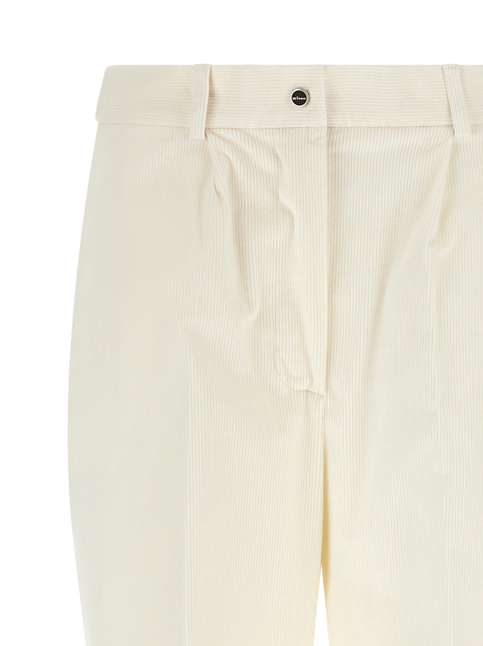 White Cotton Casual Pants