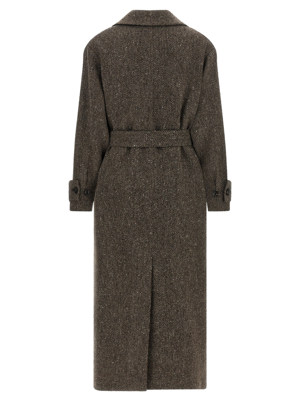 Brown Virgin Wool Coat