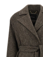 Brown Virgin Wool Coat