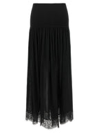 Black Lyocell Mini Skirt