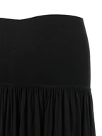 Black Lyocell Mini Skirt