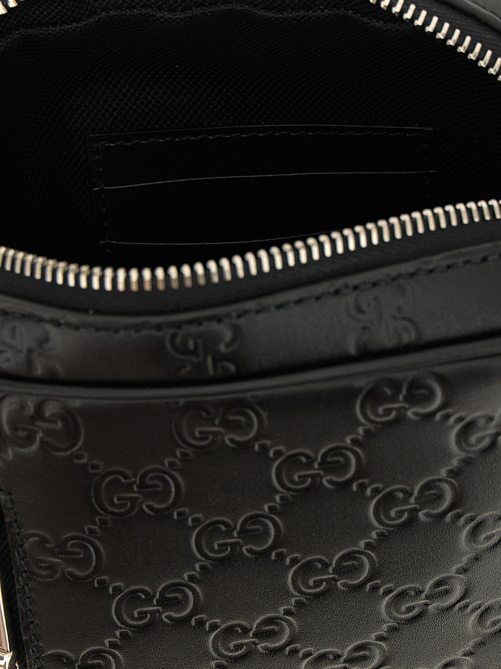 Black Calfskin Crossbody Bag