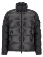 Black Polyester Full-Length Jacket