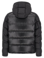 Black Polyester Full-Length Jacket