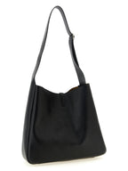 Black Calfskin Shoulder Bag