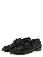 Black Calfskin Slip-On Loafers