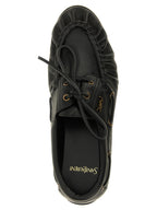 Black Calfskin Slip-On Loafers