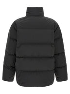 Black Polyester Full-Length Jacket