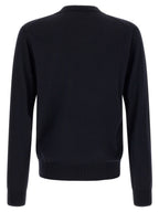 Blue Virgin Wool Cardigan