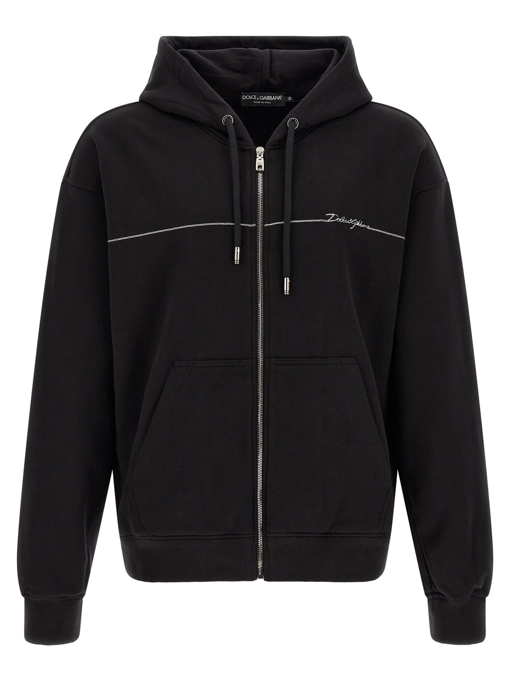 Black Cotton Sweatshirt