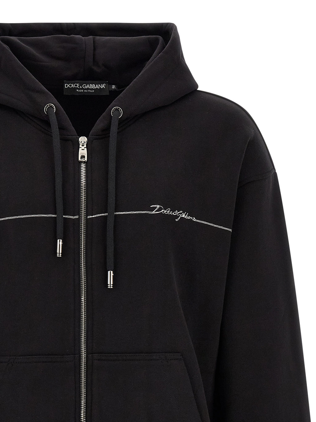Black Cotton Sweatshirt