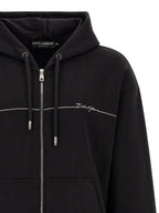 Black Cotton Sweatshirt