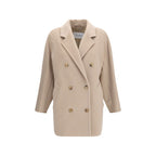 Beige Wool Oves Aries Full-Length Jacket