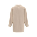 Beige Wool Oves Aries Full-Length Jacket