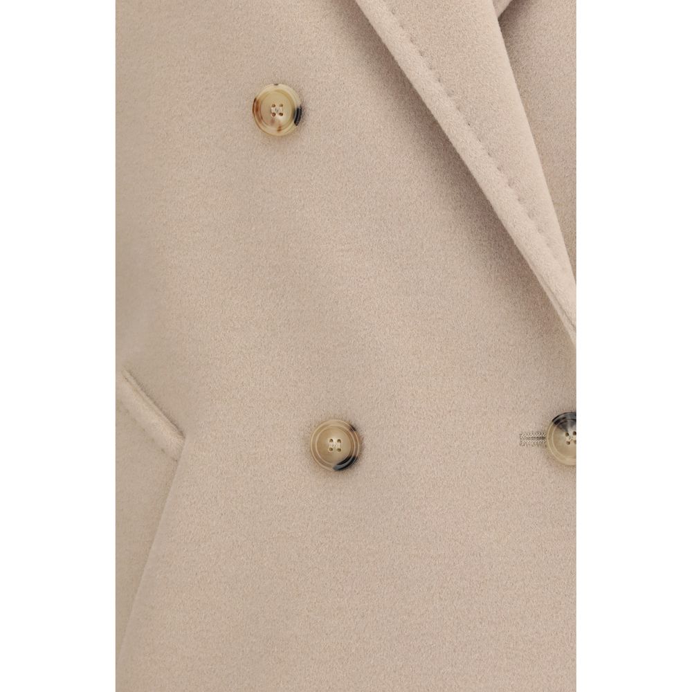 Beige Wool Oves Aries Full-Length Jacket