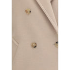 Beige Wool Oves Aries Full-Length Jacket