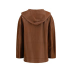 Brown Lamb Ovis Aries Leather Jacket