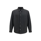 Black Polyester Pattern Shirt