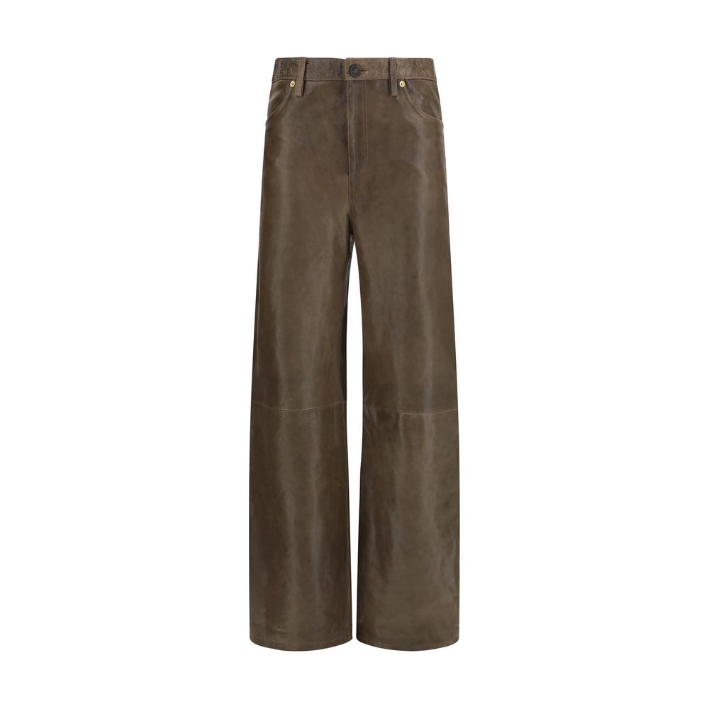 Brown Leather Pants