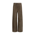 Brown Leather Pants