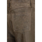 Brown Leather Pants