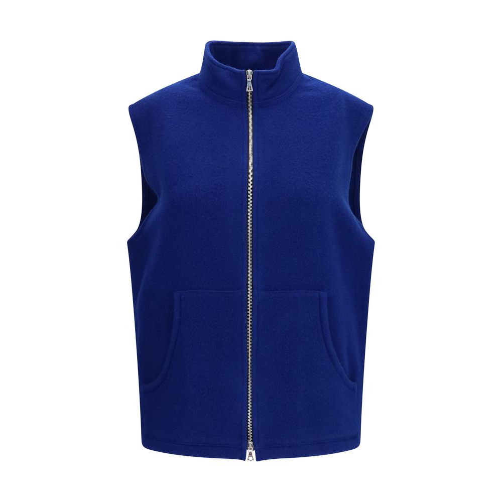 Blue Wool Oves Aries Sleeveless Jacket