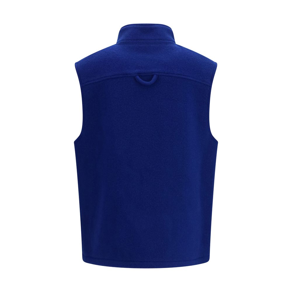 Blue Wool Oves Aries Sleeveless Jacket