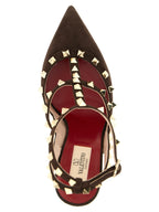 Brown Calfskin High Heel Pumps