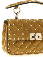 Beige Calfskin Shoulder Bag